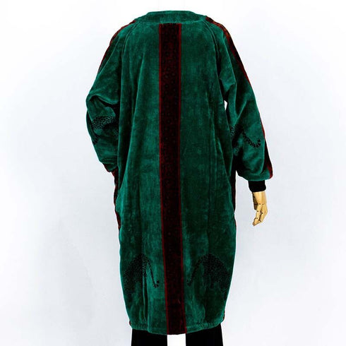 ガウン 横浜ナナ 湘南ナナ NANA ルームウェア  サイズL ジャガー グリーン nn-gwn2B